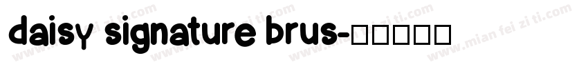 daisy signature brus字体转换